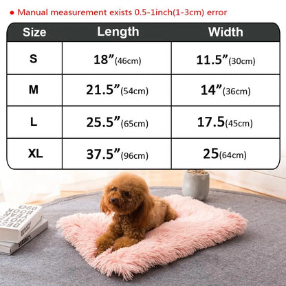 Round Plush Dog Cat Bed Pet House Mat Soft Puppy Cat Cushion Mat Small Dog Beds for Dogs Cats Winter Warm Sleeping Bed