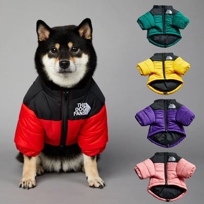 Winter Dog Jacket Luxury Pet Clothes Warm Thick Stitching Pet Coat Teddy Chihuahua Vest for Small Medium Dogs